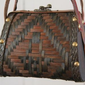 Wooden handbag